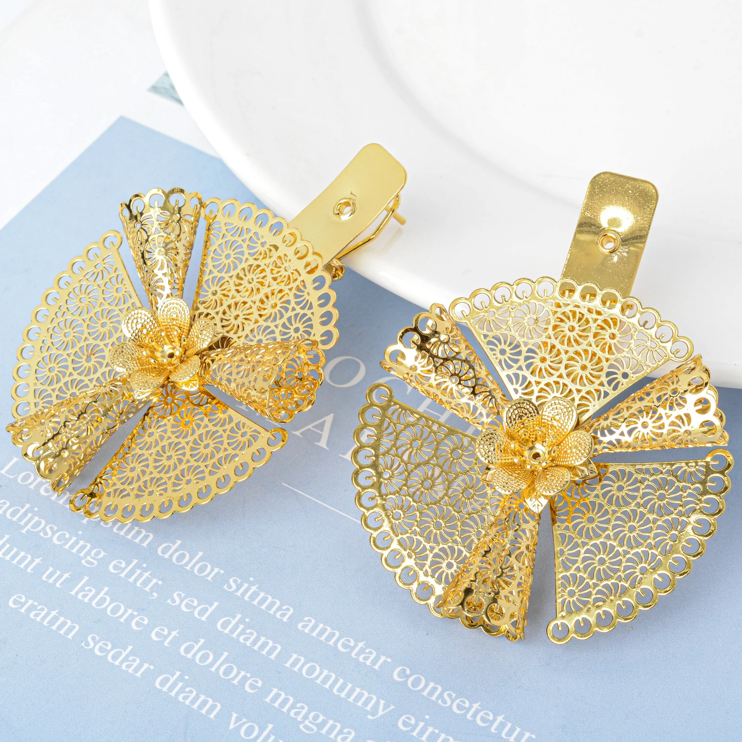 

Christmas earrings 14k gold plated earring fashion flower jewelry for women with wholesale designer inspired earrings