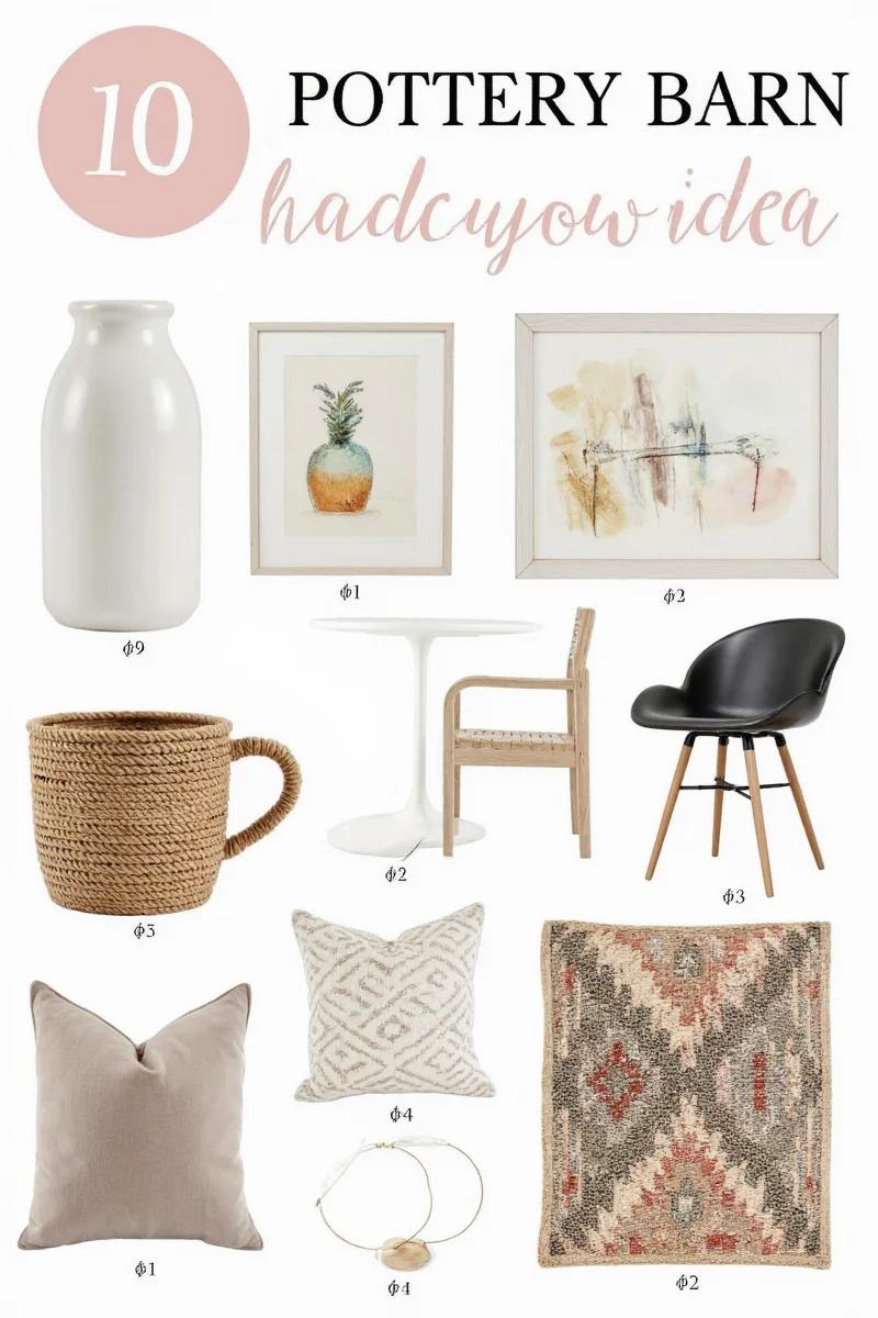 Mix and match decor using Pottery Barn covers