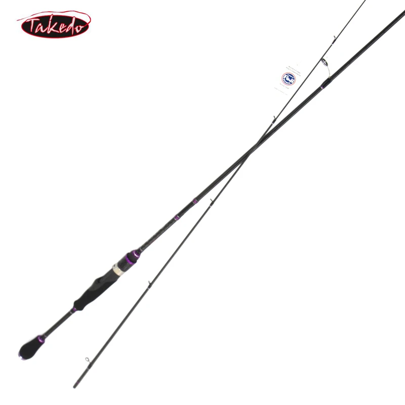 

TAKEDO top quality high carbon 702L light trout solid tip spin ning fishing rods with fuji components