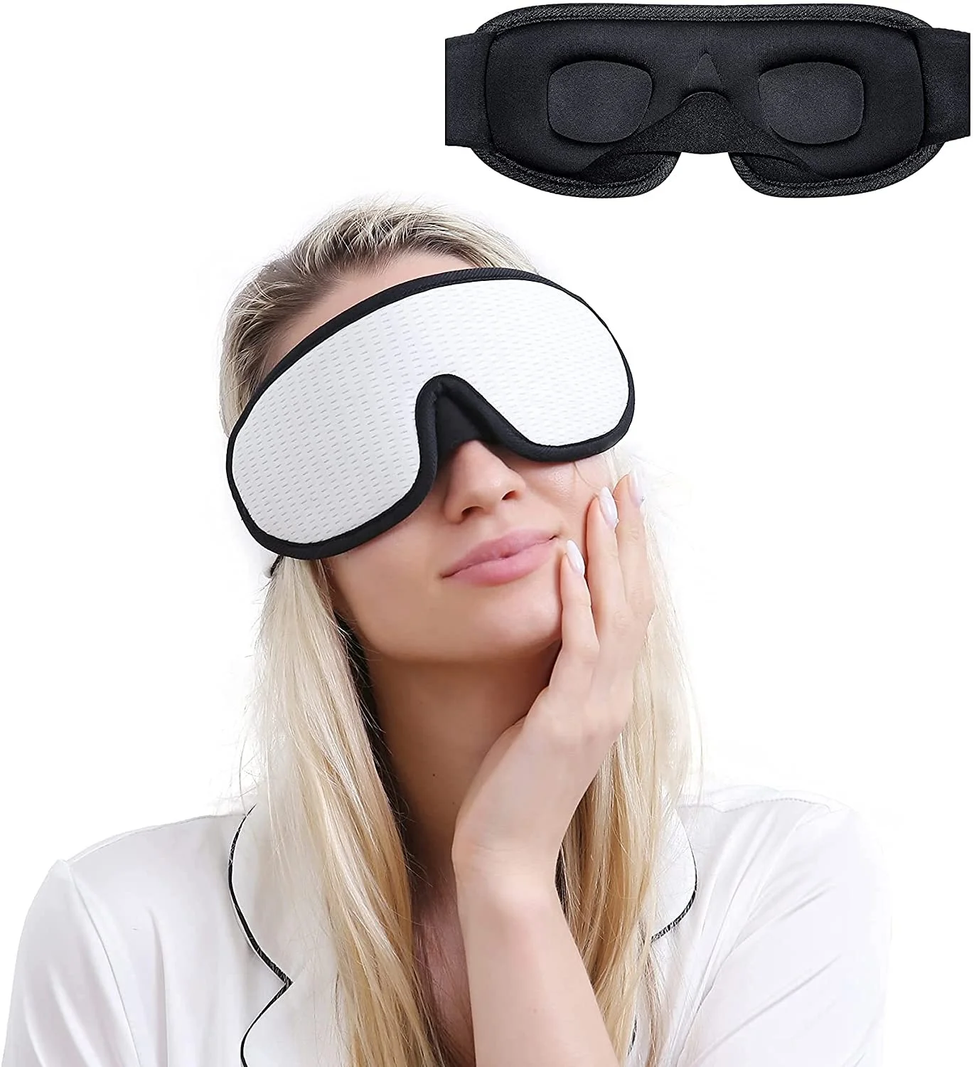 

2021 New 3d memory foam eye mask silk cotton patch