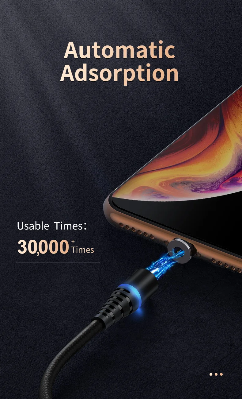 Factory Price Magnetic Charging Cable 3 In 1 Data Usb Cable - ANKUX.COM