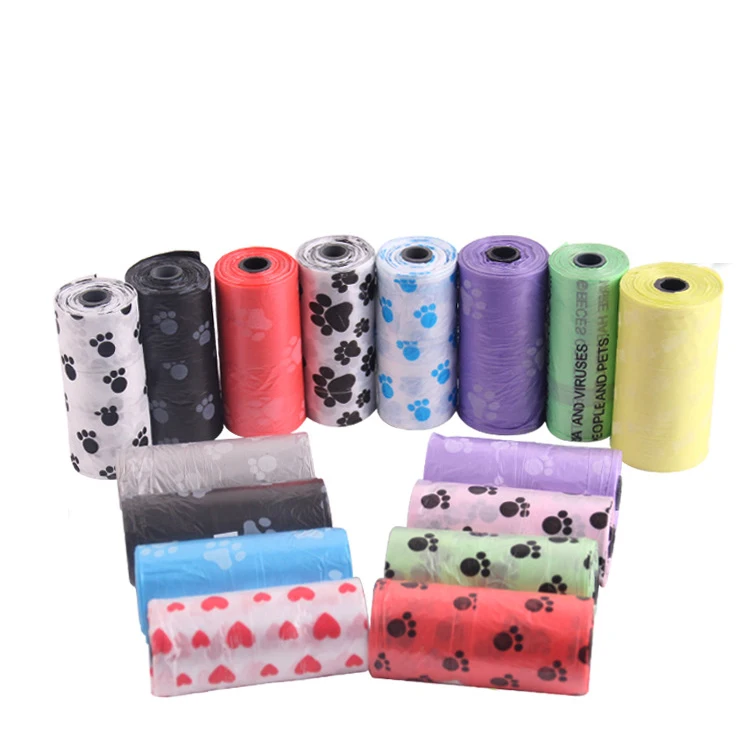 

ECO-friendly Dog Poop Bags Biodegradable Pet Garbage Bag Random Color Select, Purple gray blue green black