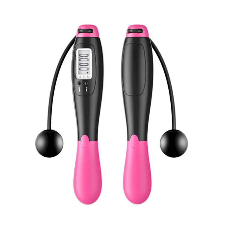 

LED Display Digital Weight Calories Time Setting Heavy Weight Speed Cordless Jump Rope, Skipping Rope with Counter, Customized color