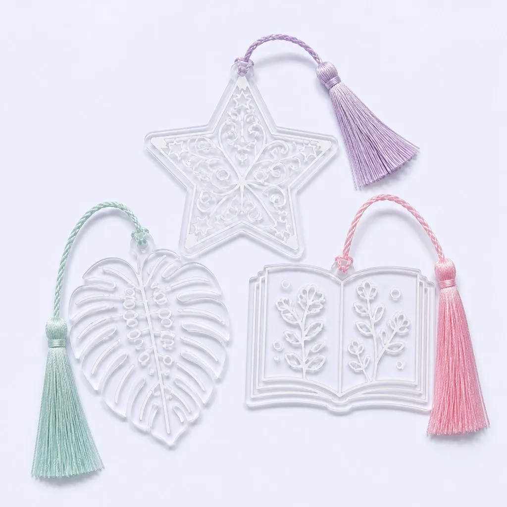 Die-Cut Shape Trio: Star, Botanical Leaf, Open Book