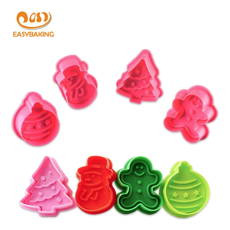 

Food Safety Christmas Cookie Cutters for Kids OEM Customized Logo Packing Color