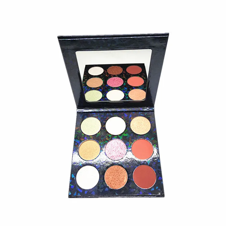 Make your own label high pigment no logo makeup private label custom eye shadow palette