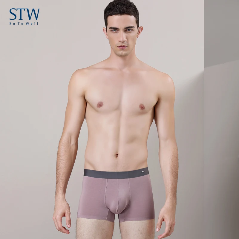 

Custom Men's Cotton Sexy Plus Size Seamless Underwear Spandex Boxer Briefs, Multi-colors