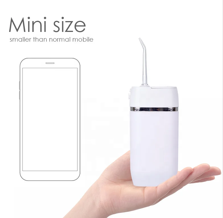 

USB Rechargeable Mini Oral Irrigator Dental Cordless Personal Care Oral Irrigator Water Flosser, Pink/white/blue