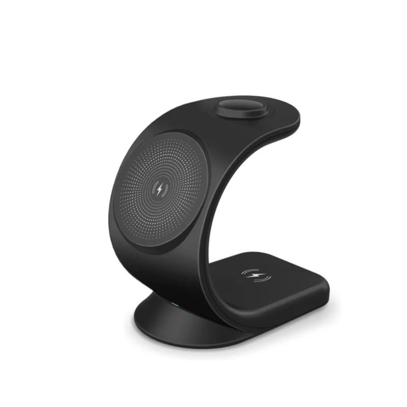 

Top Sell 15W Fast Wireless Charger 3 In 1 Magnetic Wireless Charging Cell Phone Holder Multi function Wireless Charger