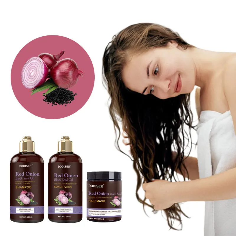 

Private Label Anit-Hair Loss Shampoo Strengthens Hair Growth Shampoo Red Onion Regrowth Custom Hair Shampoo And Conditioner Set