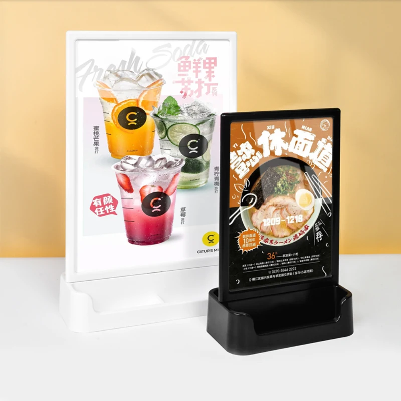 
Plastic display stands 8.5x11, multifunctional small objects Office desk business card pen holder storage box 