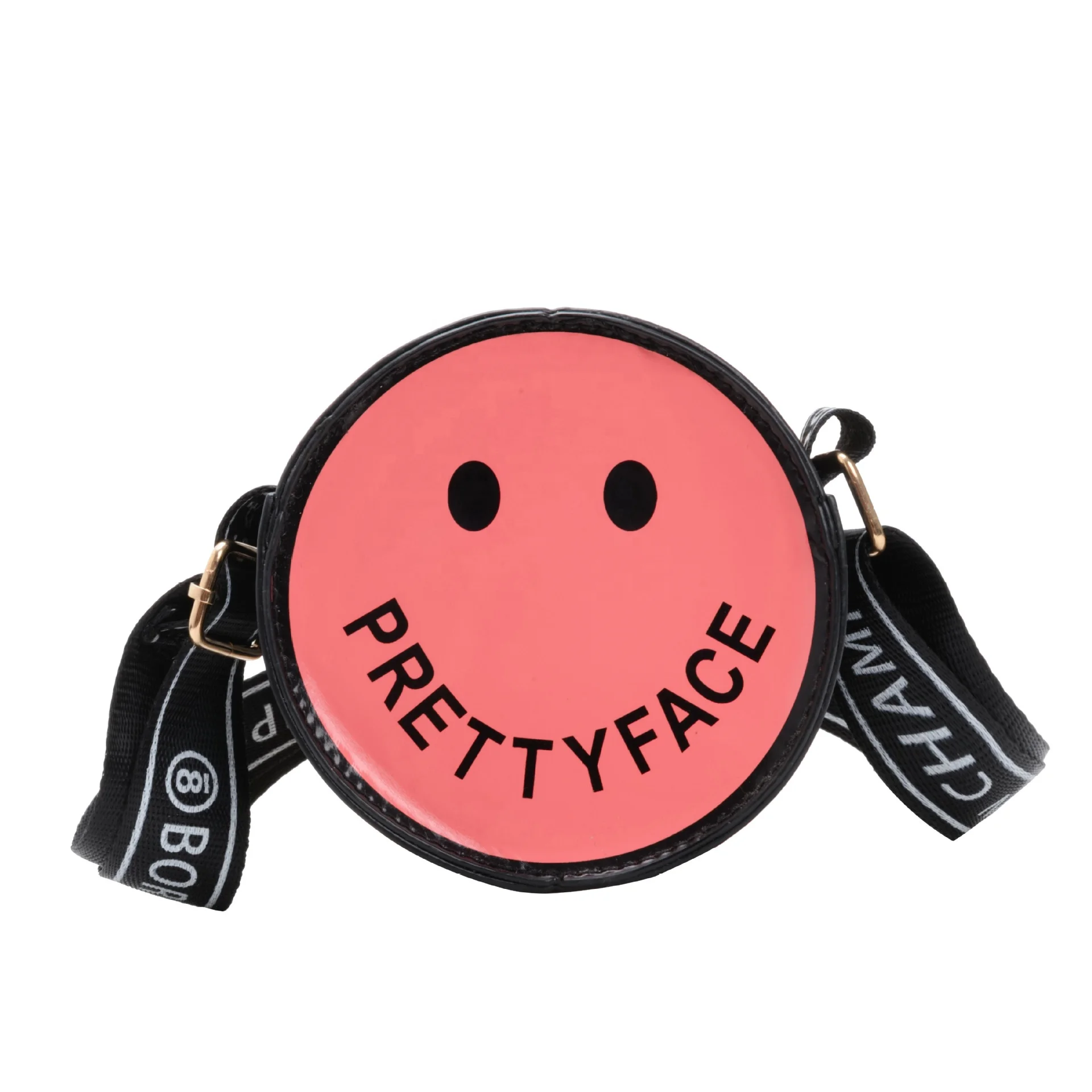 

Fashion Lovely2020 Cute Small Round Girls Purse Shoulder Crossbody Handbags Mini Smiley Kids Bag