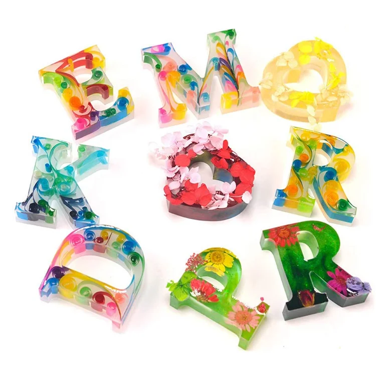 

Amazon Hot 2020 New 26PCS Large English Letter Resin Molds TOYS0308, White