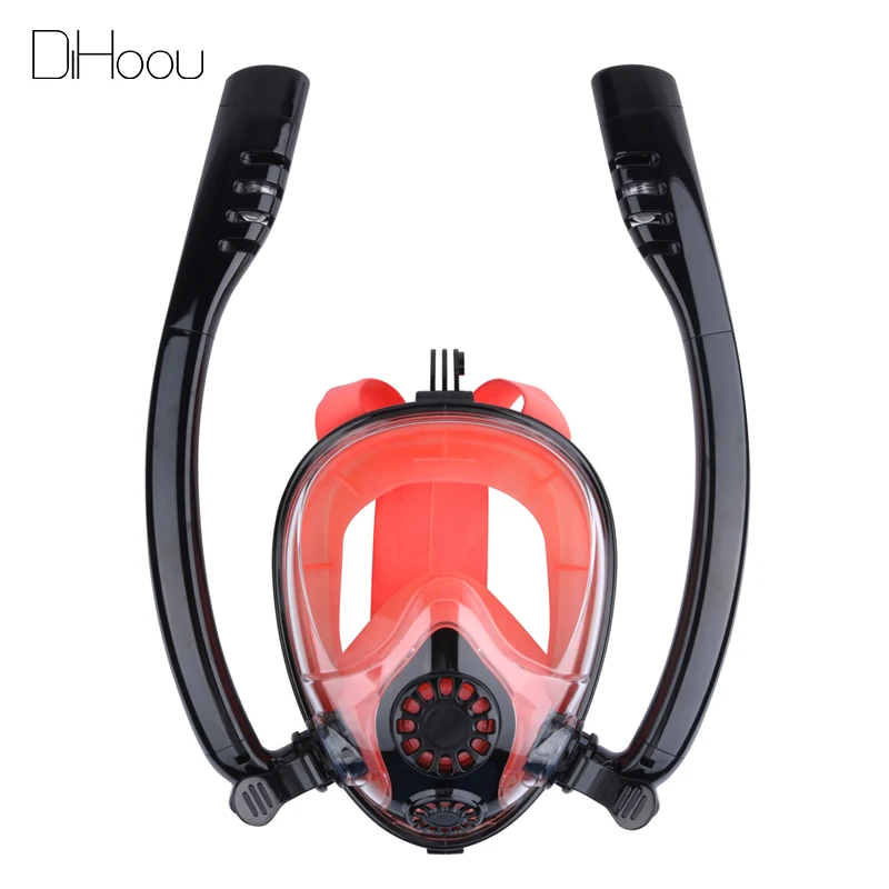 Easy Breath Diving Mask K2 Double Tube Full Face Snorkel Mask in Diving Equipment