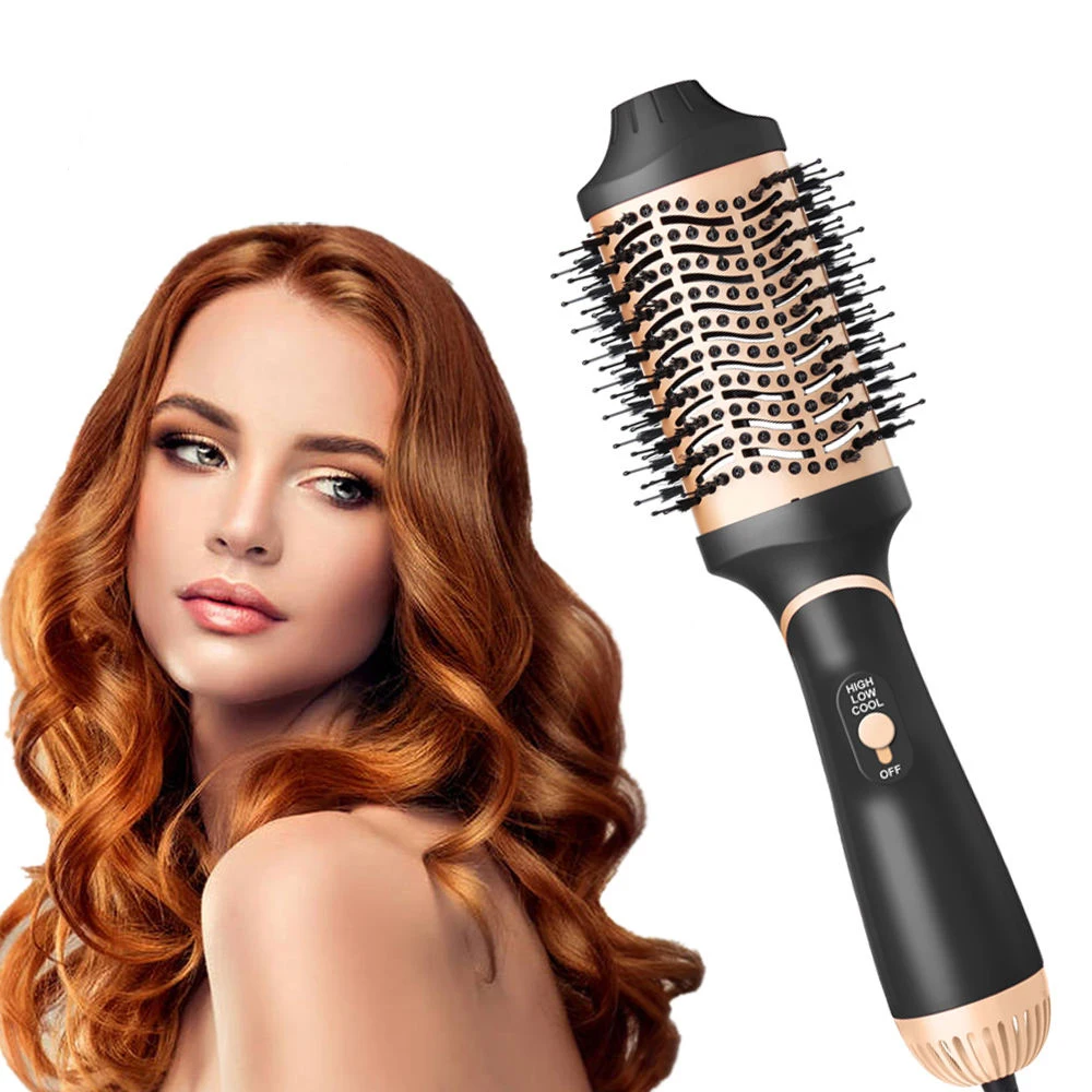 

Professional 1200W Hot Ceramic One Step Blow Hair Dryer straightener comb And Styler Rotary Volumizer Electric Hot Air Brush