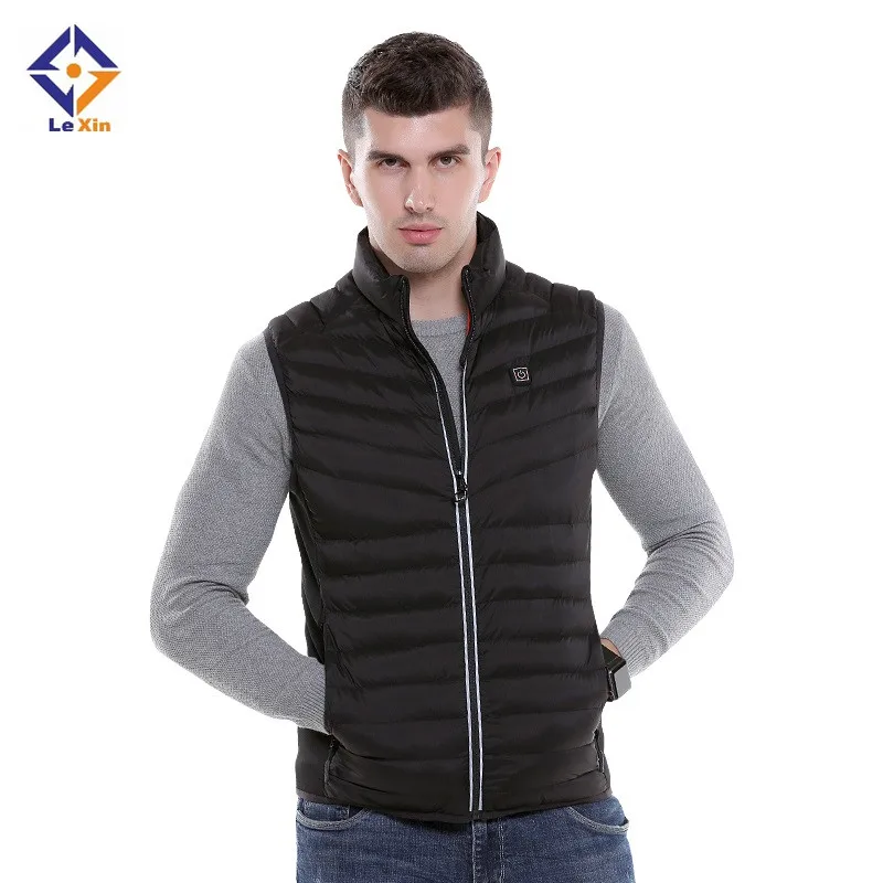 USB heating cotton clothing male Intelligent thermostat Vest Men Rechargeable Gilet Vest
