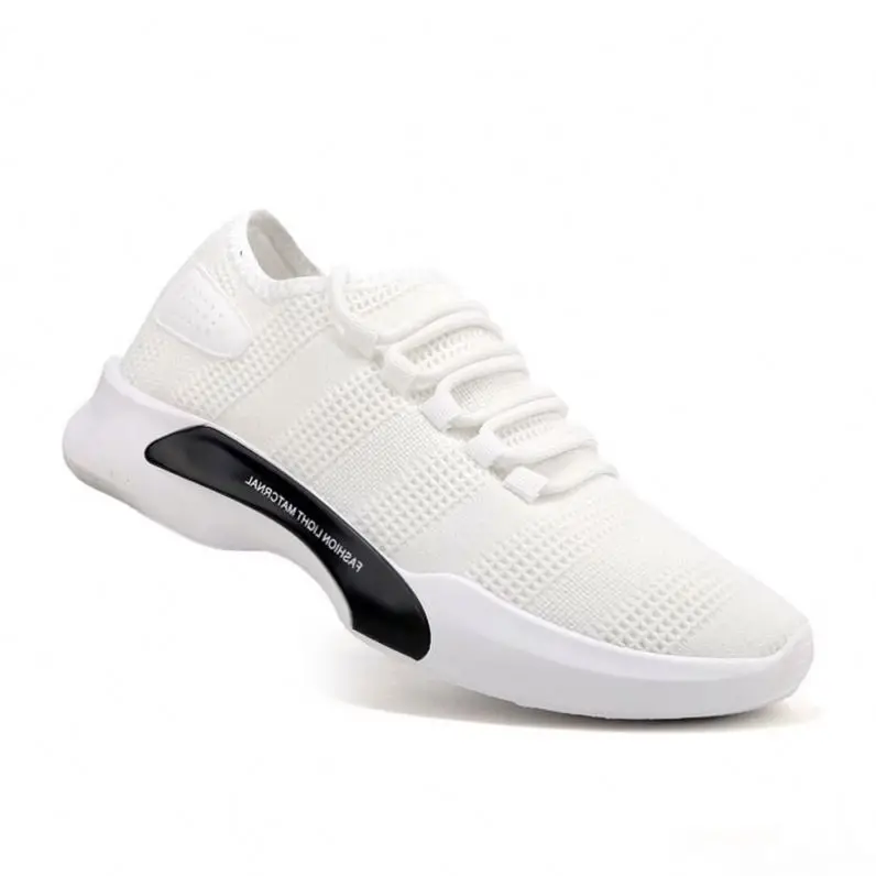 

OEM Famous sport men shoes with light low price men sneakers manufacturers running sneakers, Black white grey