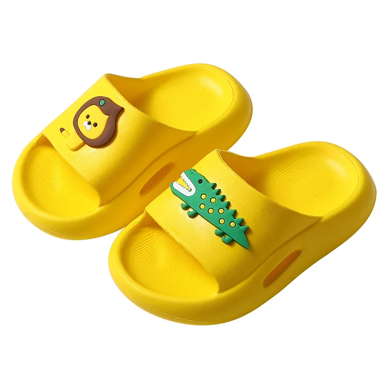 

Papa Mama Soft Bottom Lion Dinosaur EVA slides Parents Children Cartoon Home Slippers Women and Kids Indoor Bathroom Slippers