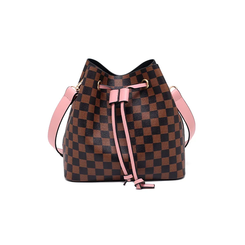 

Lady handbag 2021 female summer messenger versatile old flower bucket bag female simple large capacity shoulder bag, Customizable