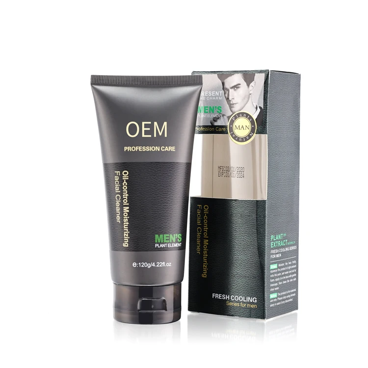 

OEM Private Label Men's Facial Cleanser High Quality Oil Control Moisturizing Deep Cleansing Foam Facial Cleanser For Men