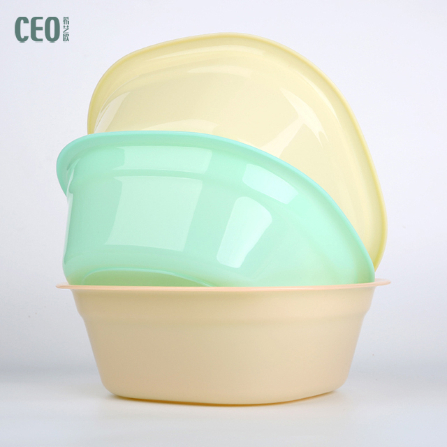 

Durable Round Bathroom Wash Basin PP Plastic Basin for bathroom and Kitchen