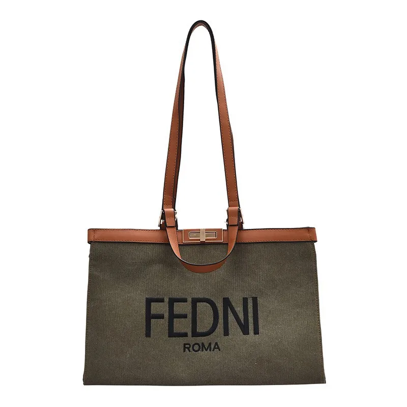 

Autumn 2020 fashion denim one shoulder handbag women's shoulder bag Korean Tote Commuter Bag