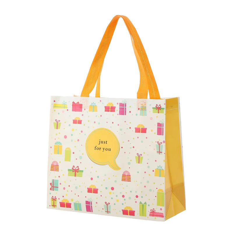 

Wholesale Cartoon Printing Foldable Non-woven Packaging Bag Cute Non Woven Shopping Tote Bags, Picture