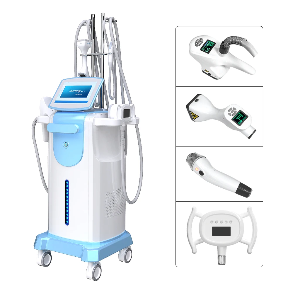 

Cavitation Vacuum Rf Roller Vela Weight Loss Machine for body slimming, White blue