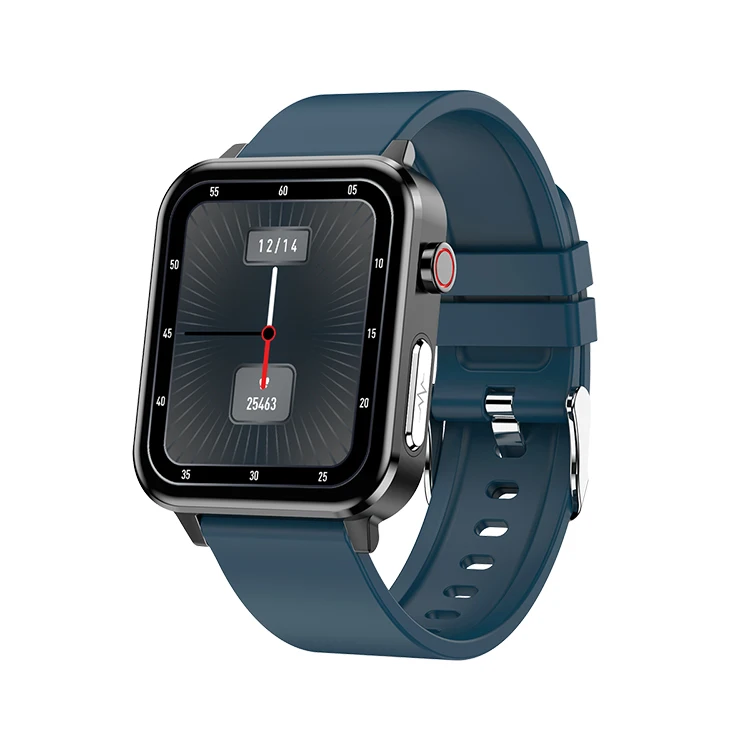 

New E86 Waterproof Smart Phone Watch Men Women Call Body Temperature Heart Rate Fitness Tracker Sports Smartwatch Timepiece, Black steel, brown/black leather, blue/red/black silicone