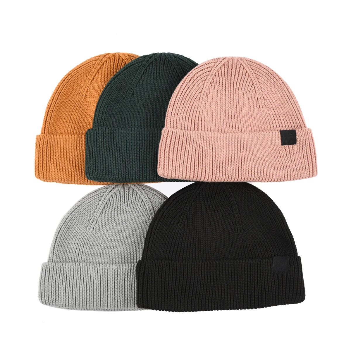 

Free shipping Knitted Unisex Custom Beanie Outdoor Warm Solid Color Beanie Hat for Men and Women Windproof Beanies Caps