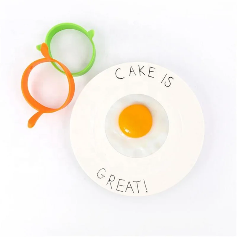 

Round Shape Mold Silicone Omelette Tool Fried Frying Pancake Kitchen Cooking Mould Breakfast Essential H338