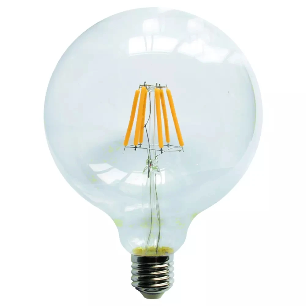 Hot led bulb lights E27 220v globe g125 6W filament led bulb