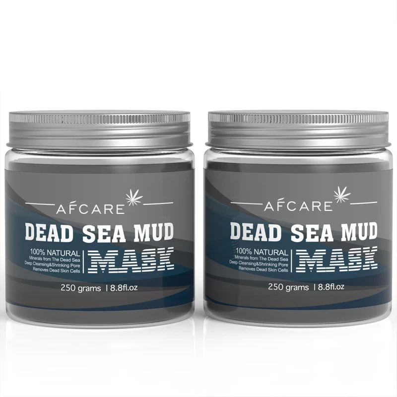 

Dead Sea Mud mask Dead Sea Salt Granules Volcanic mud mask Cleansing gentle exfoliation, Black