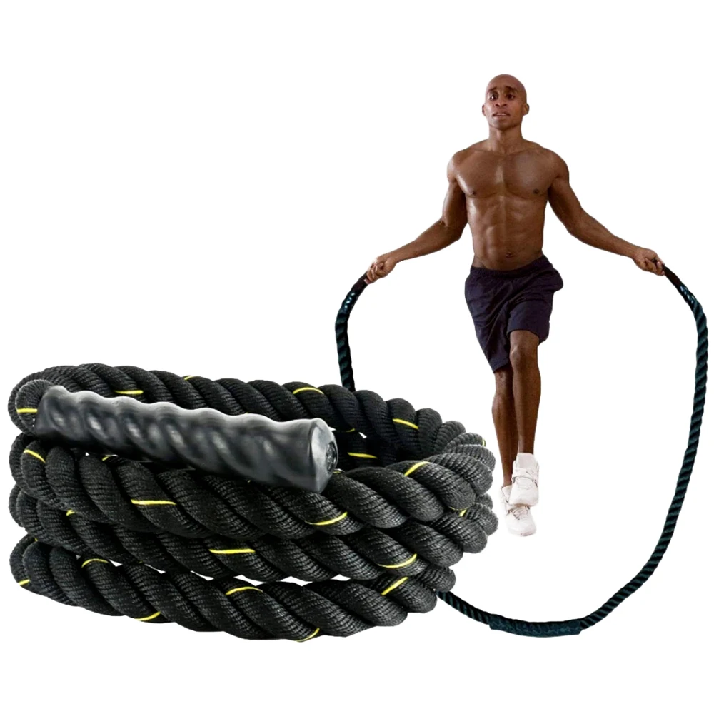 

Exercise Battle Rope Custom Logo Long Handle 2.8M 3m Boxing Skipping Heavy Speed Weighted Jump