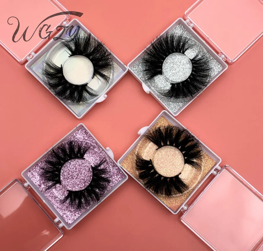 

2021 3D Mink Lashes Wholesale Custom Box Own Logo Brand Mink Eyelashes,lashes vendor, Natural black