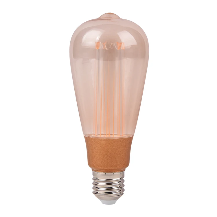 Art Pattern ST64 1 Watt LED Mini Bulb, Wide Beam Angle High Efficiency PC Bulb LED