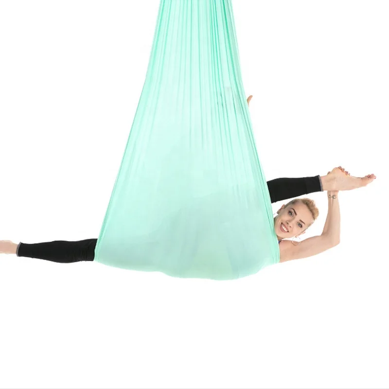 

Power Training Exercise Gym Workout Custom Logo Body Fitness Pilates Adult Swing Nylon Tricot Aerial Anti-gravity Yoga Hammock, Multi color