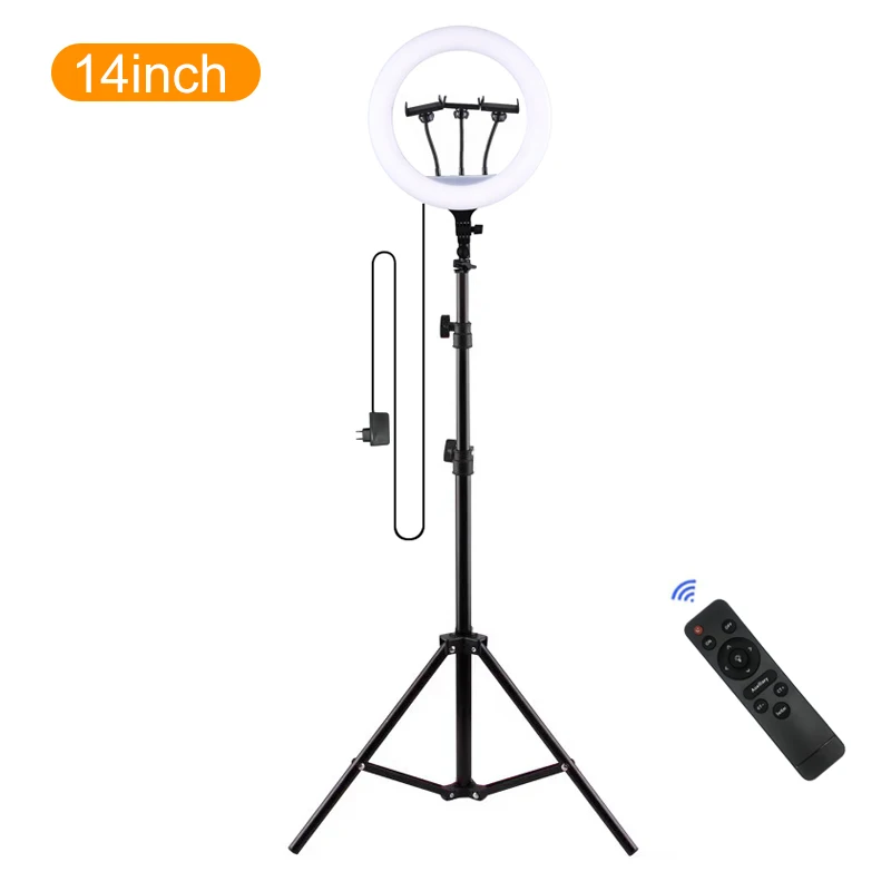 

wholesale led ring light with tripod stand 14 inch studio video photographic lighting tiktok lights dimmable ringlight