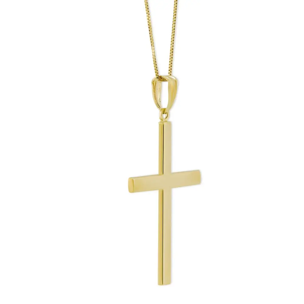 

Simple Fashion Pendant Necklace Jewelry Minimalist Glaze Stainless Steel Chain Sweater Gold Crucifix Cross Necklace