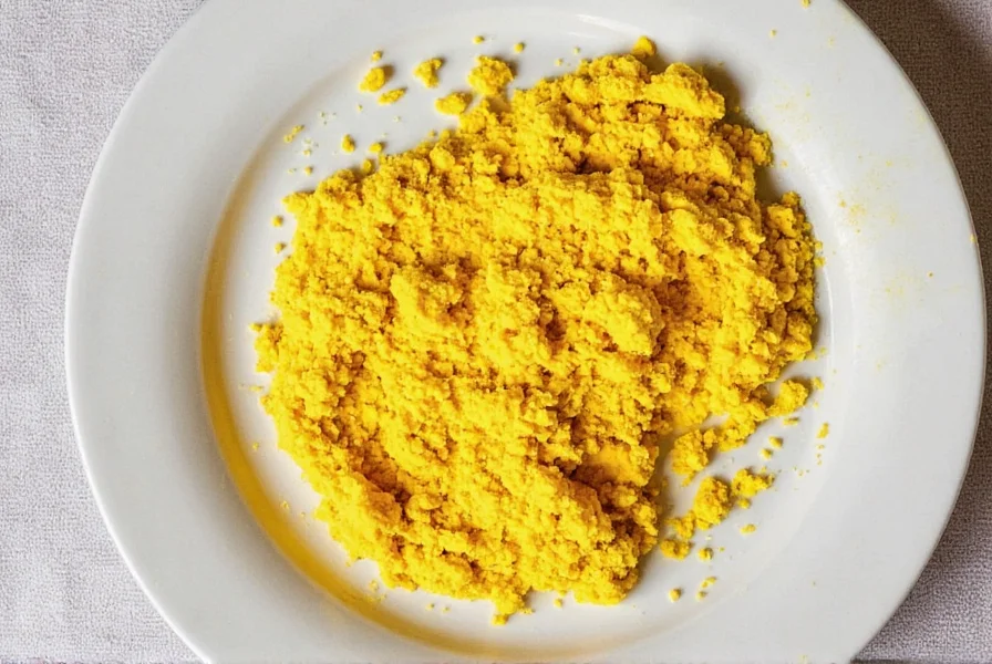 Chef properly measuring turmeric for cooking