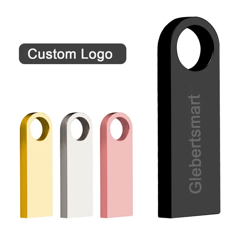 

Metal Mini USB Flash Drive 64GB 32GB 16GB 8GB Pendrive Custom Logo USB Stick Pen Drive 4GB For Tablet PC