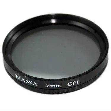 

Photographic Equipment digital camera accessories CNC Machining aluminum ring optical glass 30.5mm lens Circular CPL Filter, Black