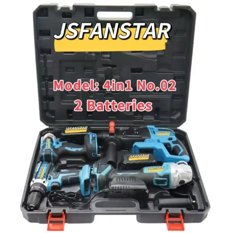 The New 4in1 Cordless Chargeable Battery Electric Tools Combo From Factory