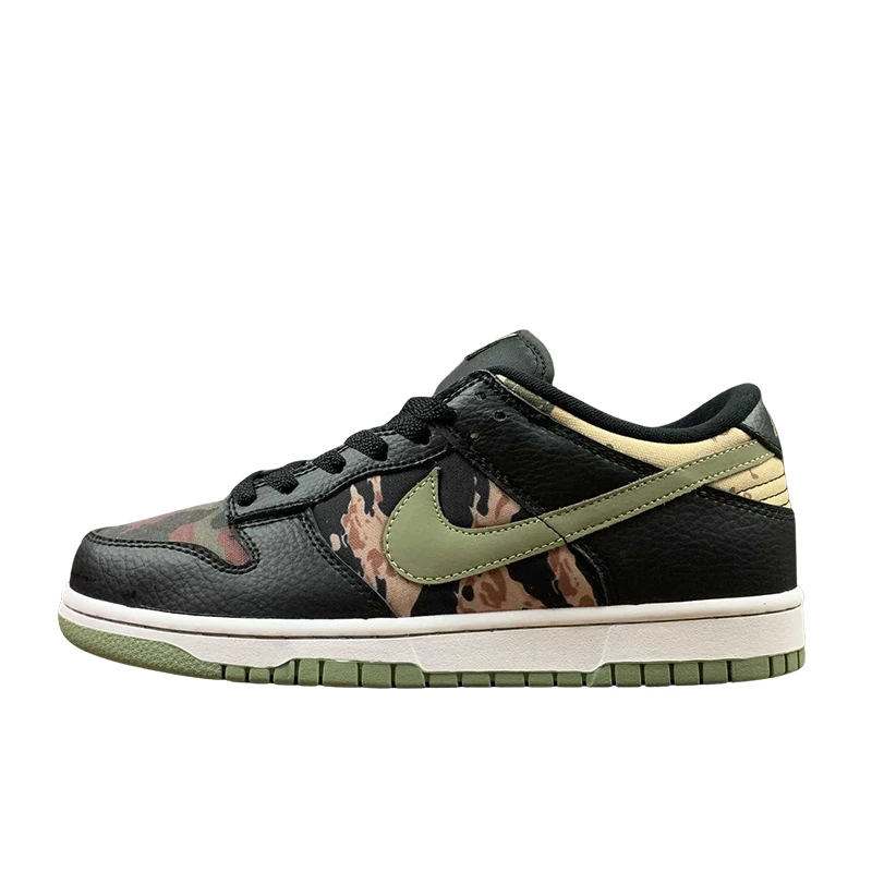 

Hot Sale Crazy Camo Fashion Casual Dunks Sports Shoes Black Multi Camo Nike Dunk Sb Low Sneakers for Men