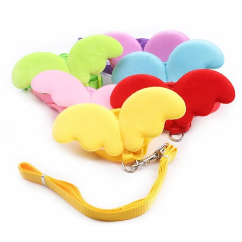 

New Hot Sale Angel Wings Pet Chest Strap Dog Leash Rope Vest Cat Leash Rope Set, Many