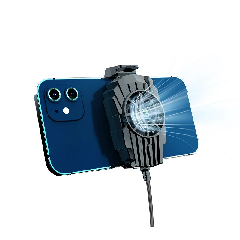 

Phone Gaming Fan G6 Cooler Radiator For 4-6 inch Mobile phone Gaming Controller Phone Cooling Case USB Powered