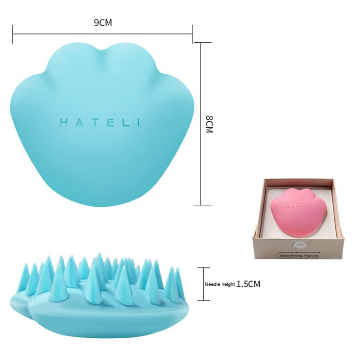 

Hot sale Pet hair cleaner cat hair brush rubber material pet cat claw massage comb, Customize