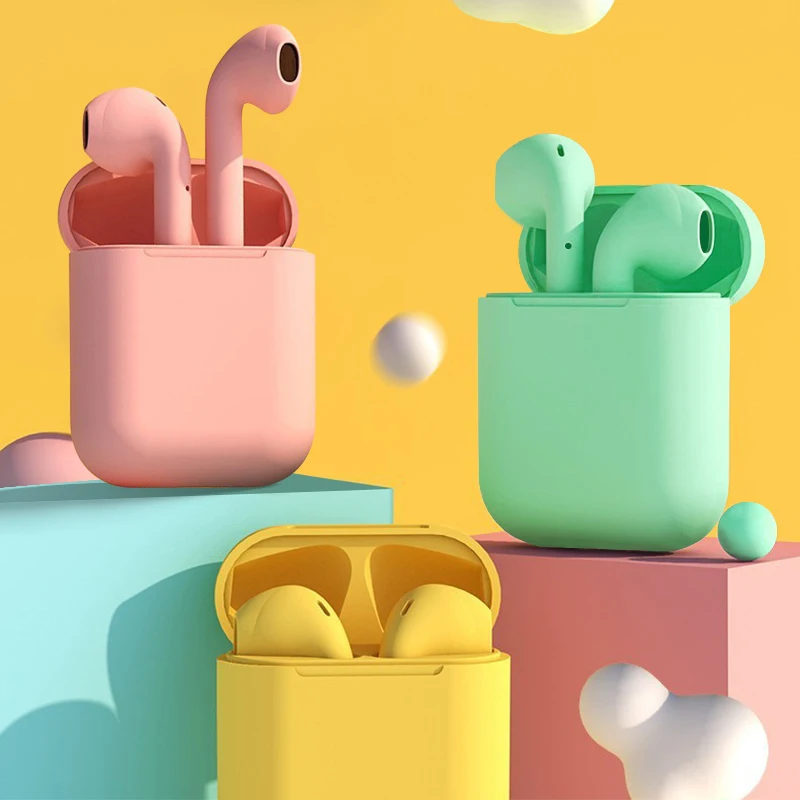 

In stock i12 tws earphone wireless bt headphone earphones