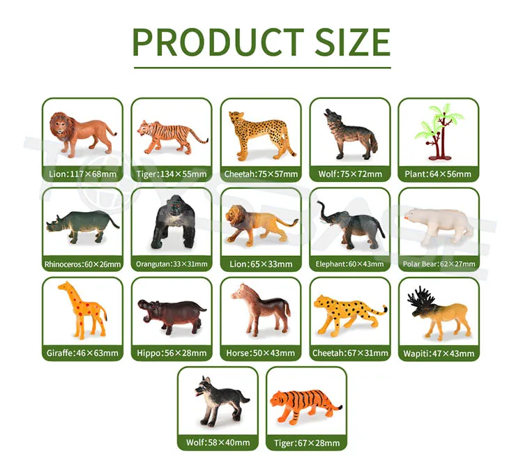 Wholesale Mini Plastic Realistic Model Set Kids Toys Animals Buy Kids
