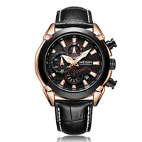 

Montre homme megir 2065 wristwatches men watch chronograph man quartz watches wristwatch sport watch relojes